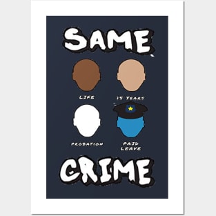 same crime t-shirt new version Posters and Art